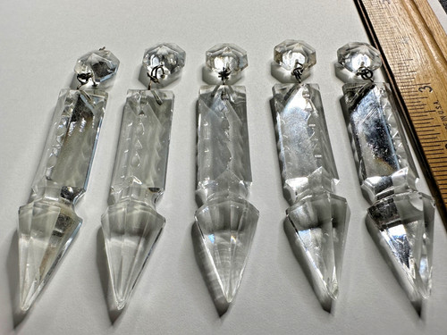 Vintage glass crystal prisms - vintage,